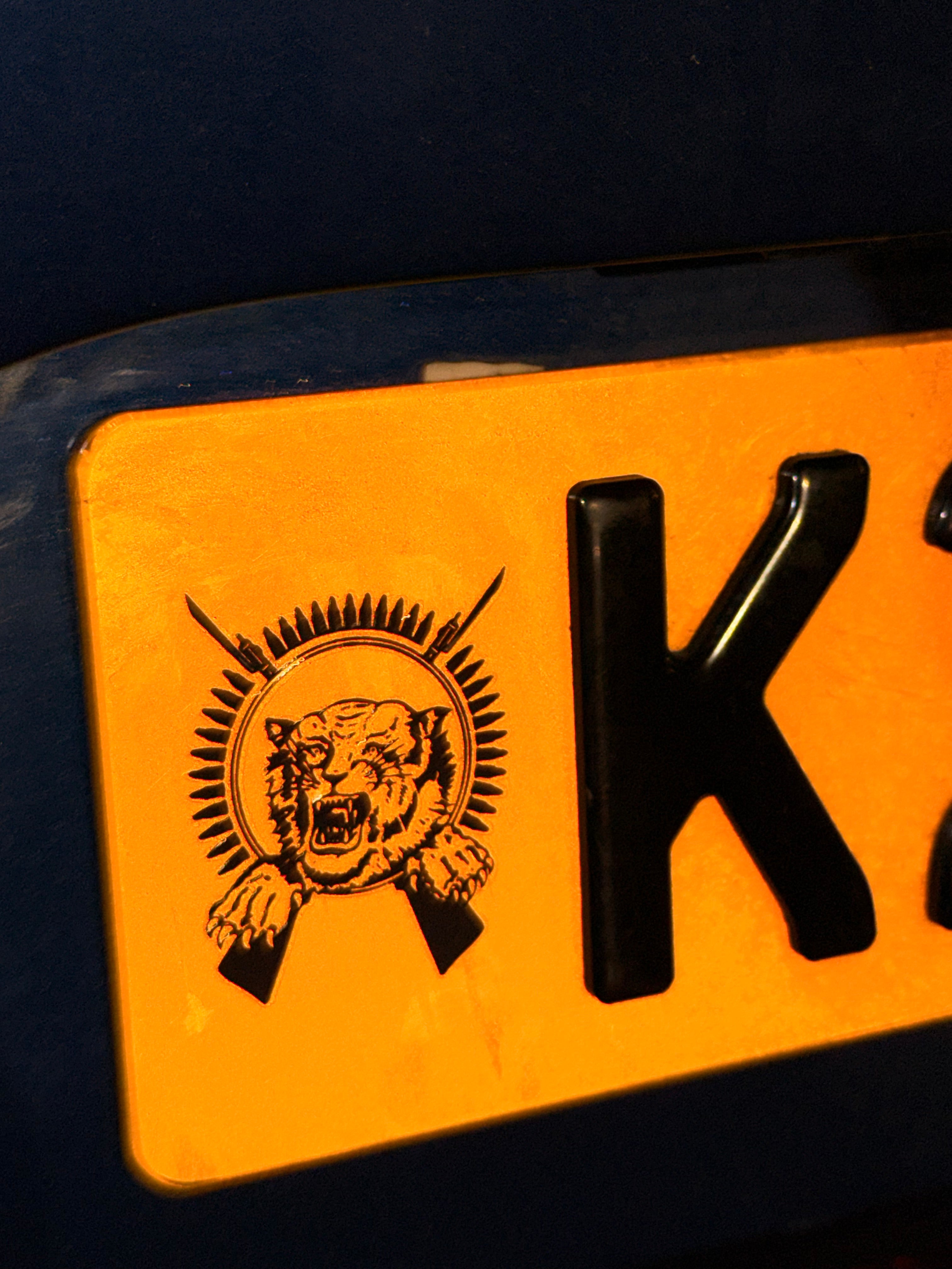 Tamil Tiger Plate Sticker