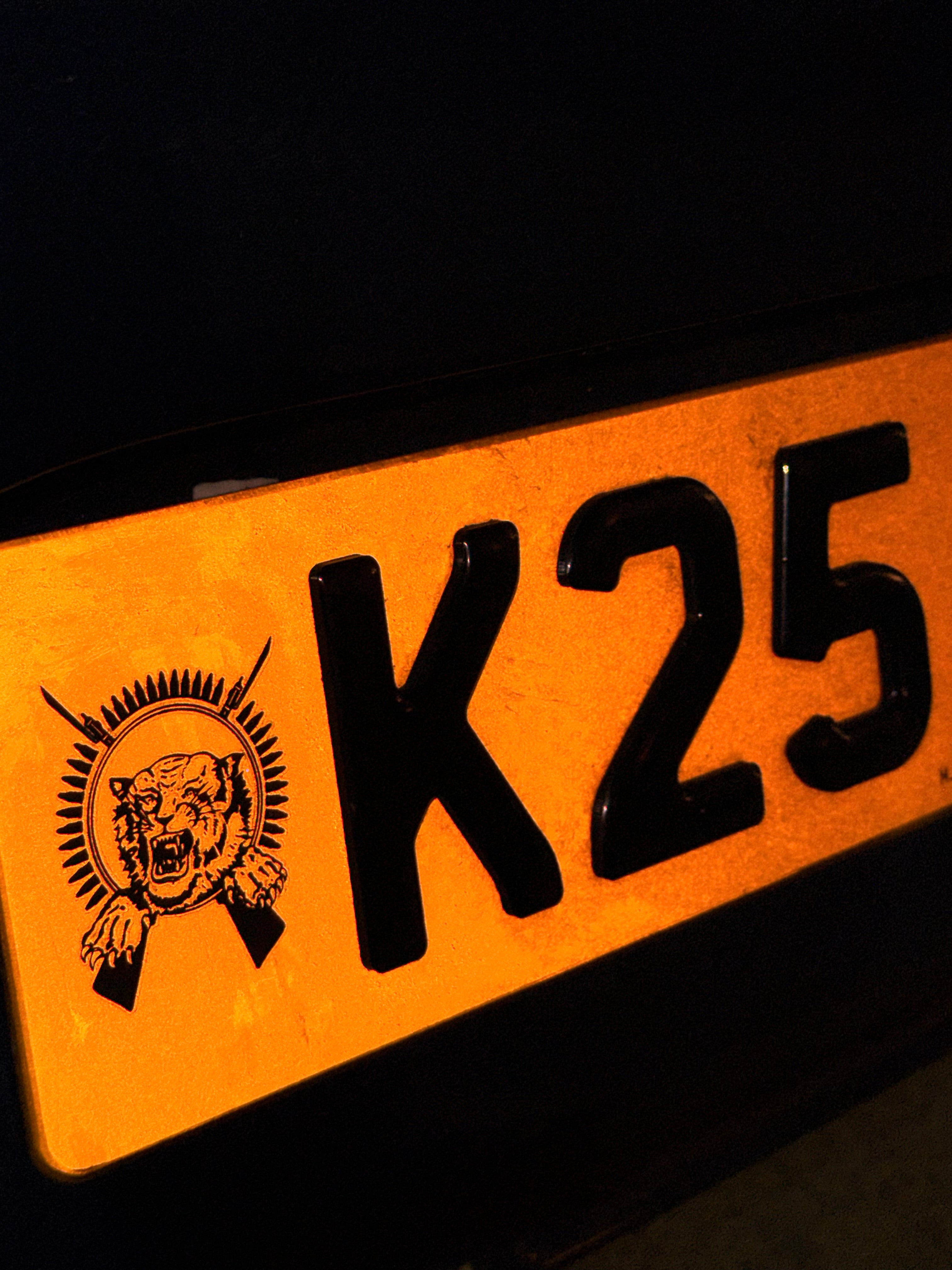 Tamil Tiger Plate Sticker