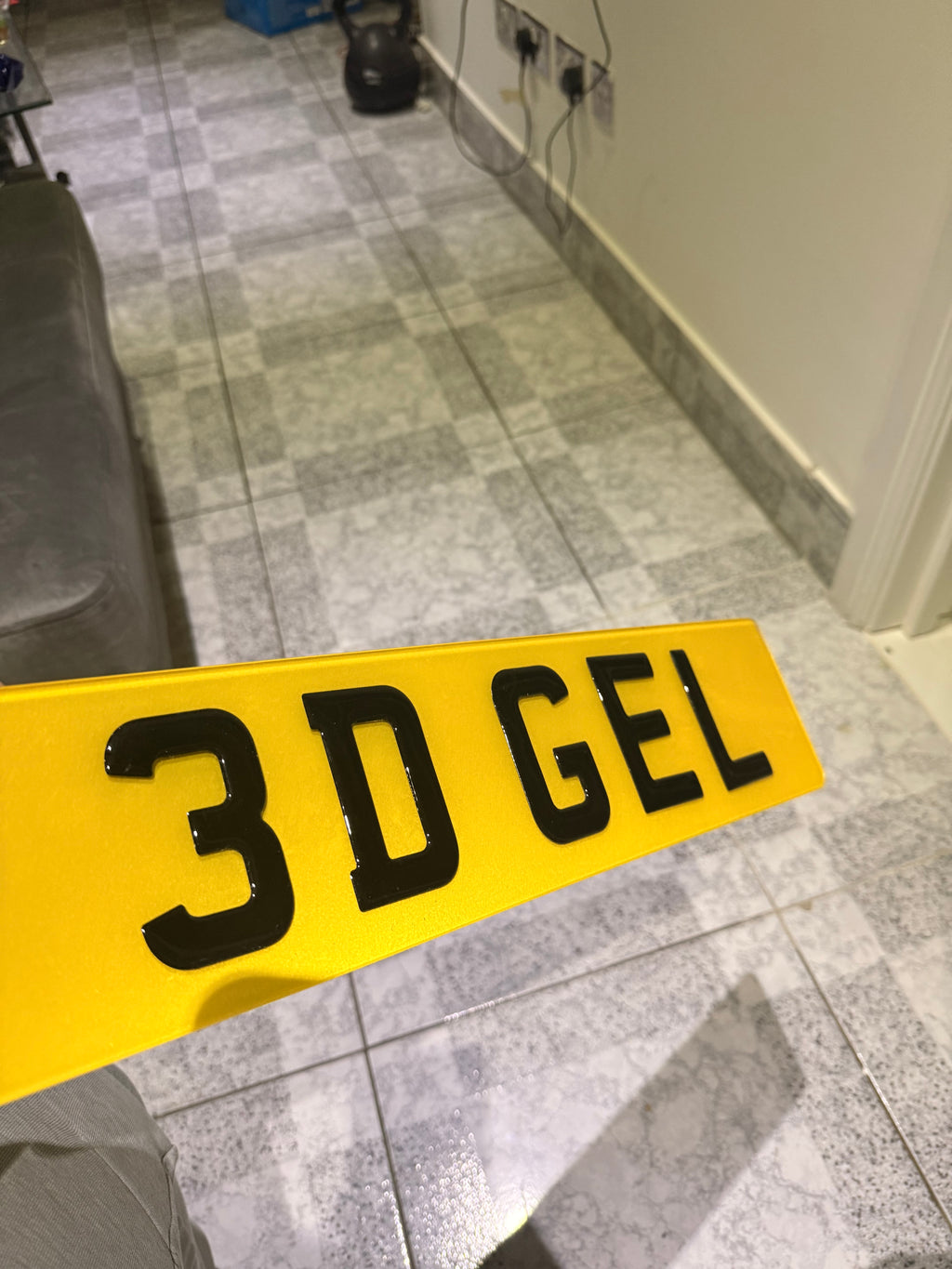 3D GEL NUMBER PLATE
